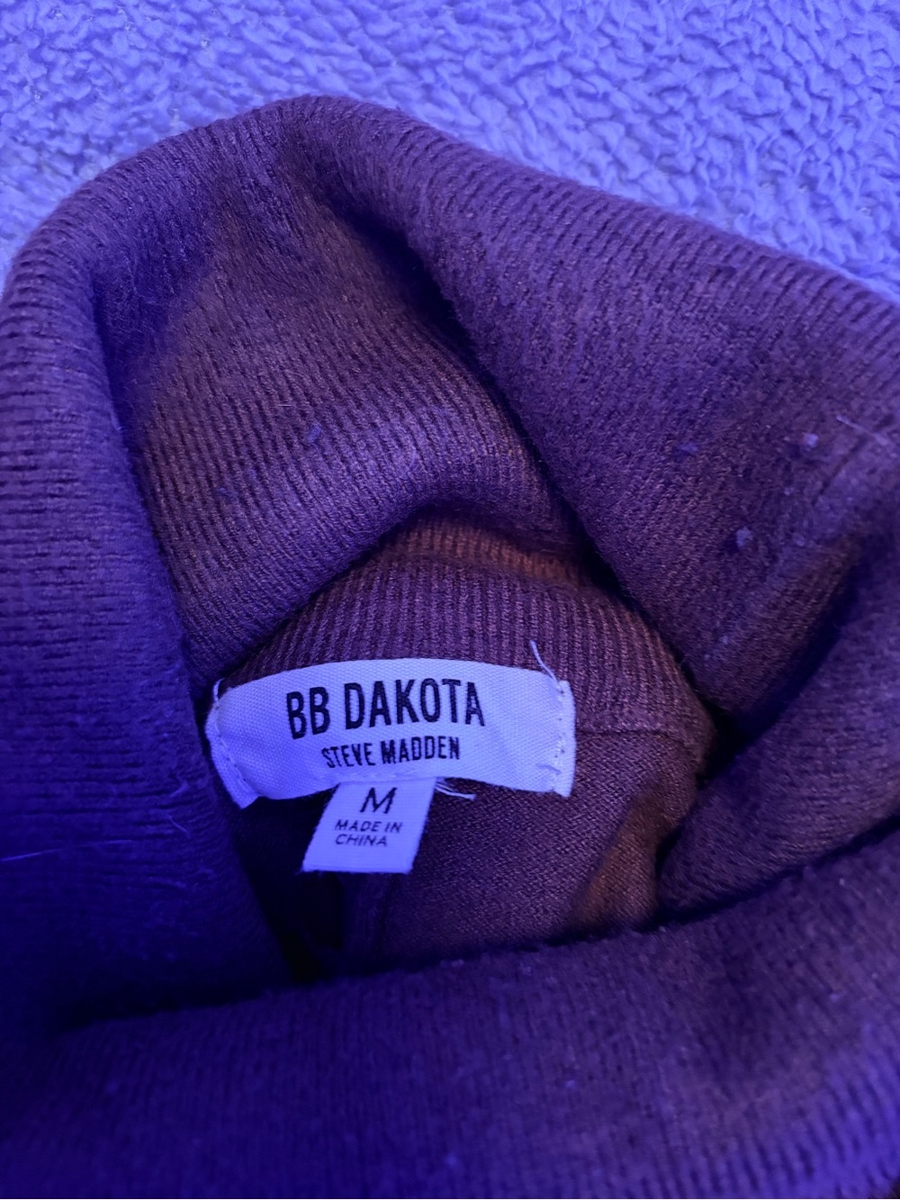 BB Dakota Brown Turtleneck Sweater